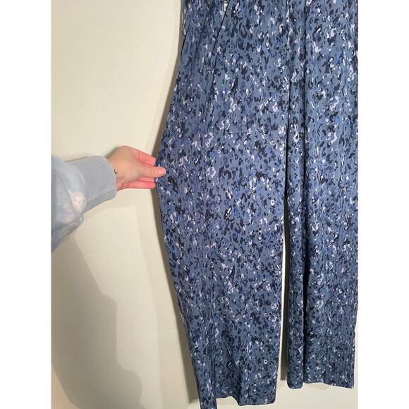 Athleta Avenue Printed Wide Leg Cropped Pants Size 0 Tall - Picture 4 of 12